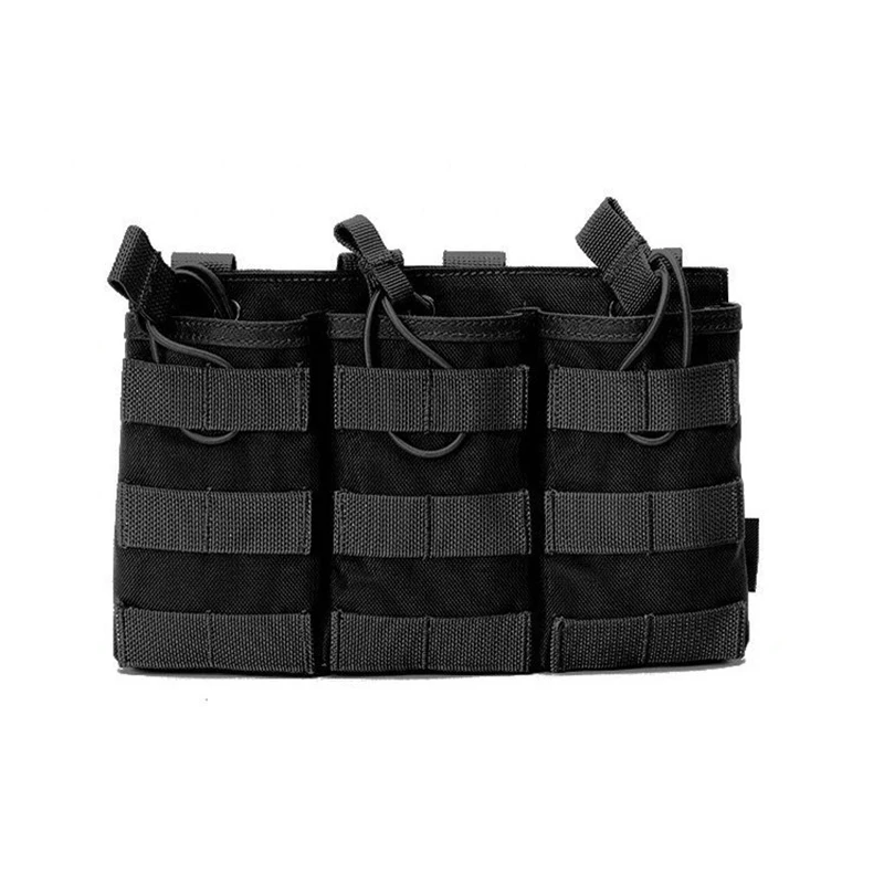 

Tactical Triple Magazine Pouches AK AR M4 AR15 Rifle Pistol Mag Pouch Hunting Shooting Airsoft Paintball Single Double Fastened