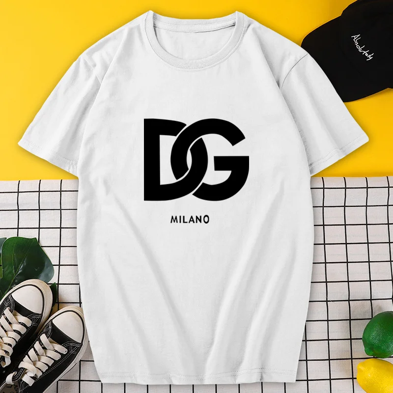 

Футболка мужская оверсайз с коротким рукавом, дизайнерская хлопковая тенниска с надписью, роскошный брендовый Топ, Y2k, лето 2023