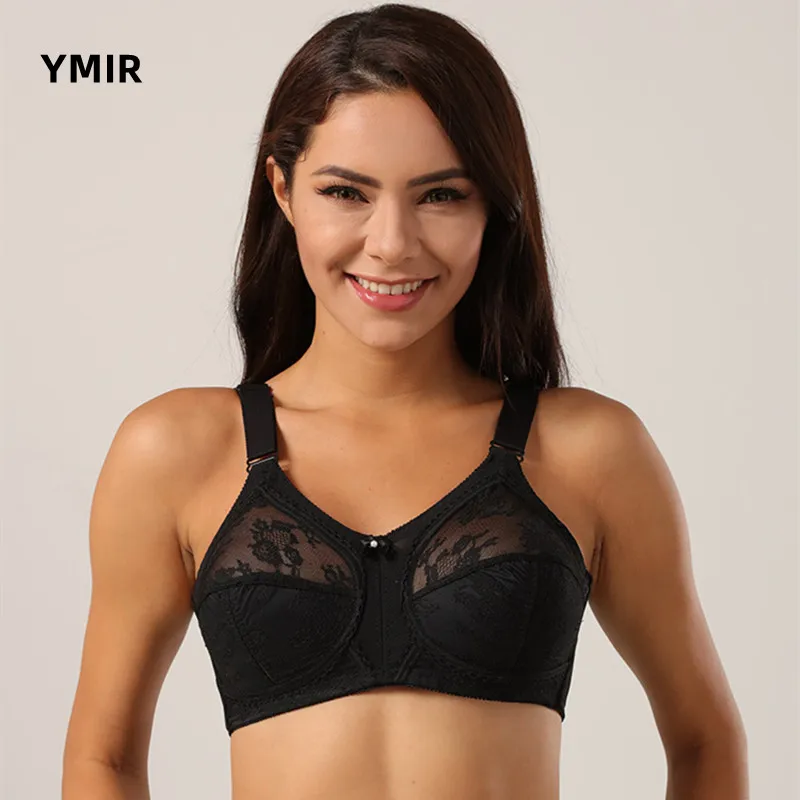

Ultra-thin full cup plus size bra women's classic best-selling no sponge sexy lace transparent underwear solid color push up bra