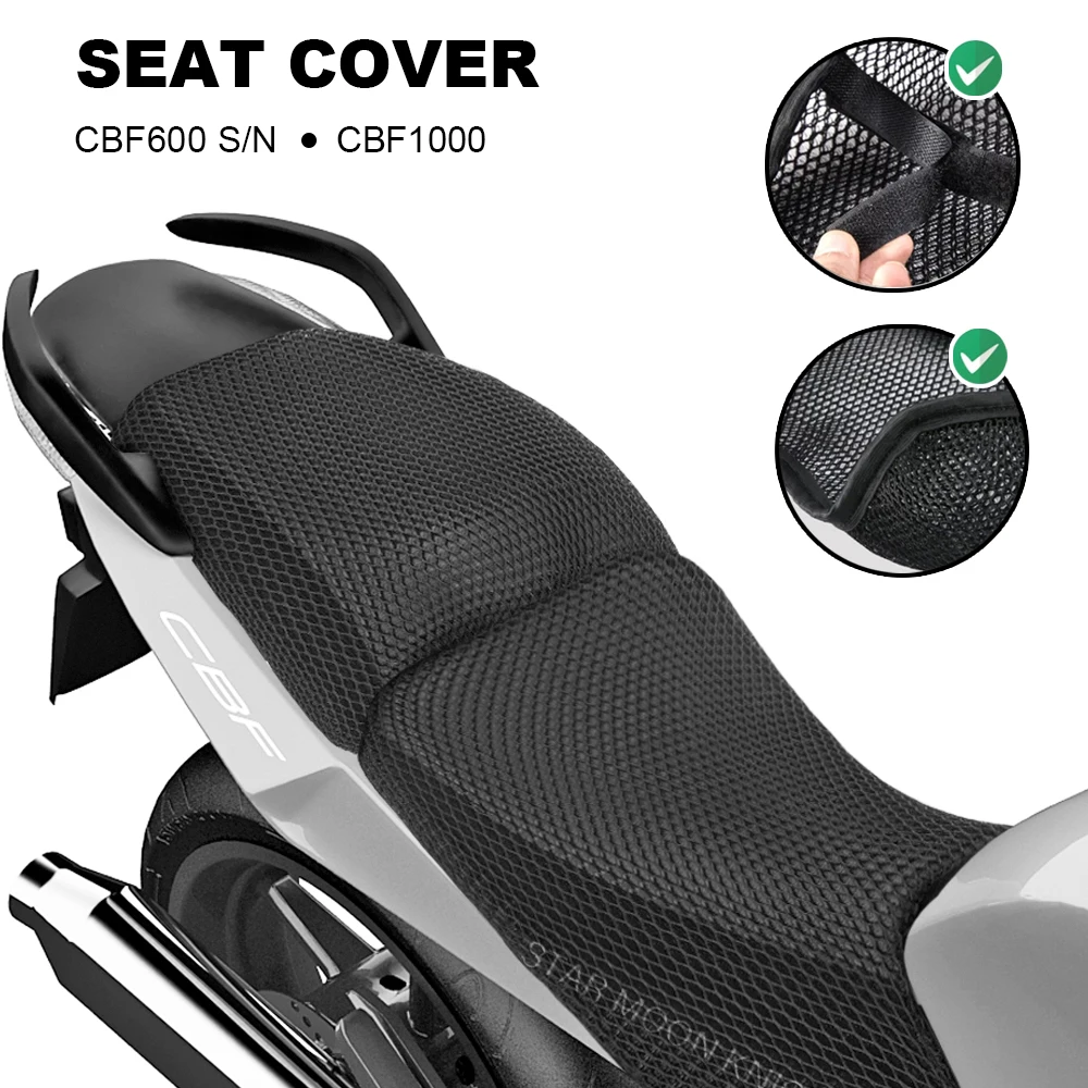 

Motorcycle Anti-Slip 3D Mesh Fabric Seat Cover Breathable Waterproof Cushion For Honda CBF600 CBF1000 CBF 600 1000 Accessories