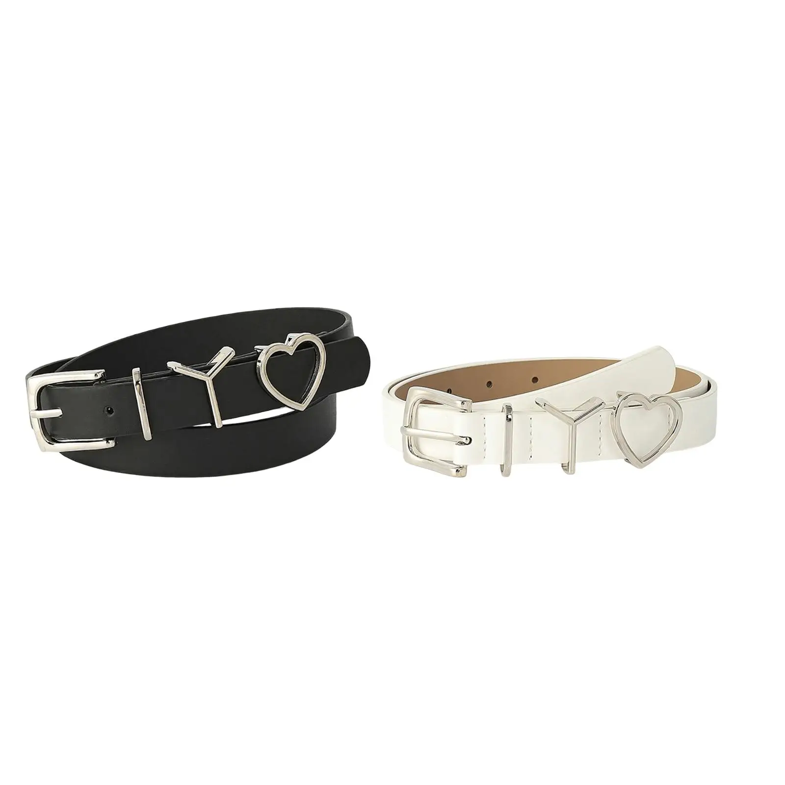 

106cm Women PU Leather Waist Belt Adjustable Pin Buckle Waist Strap Band