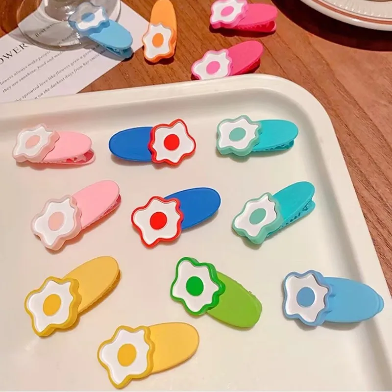 

TwinkLei 2PCS Children Flower Hair Clips for Girls Side Bang Barrettes Sweet Kids Hair Accessories Women Hairpins