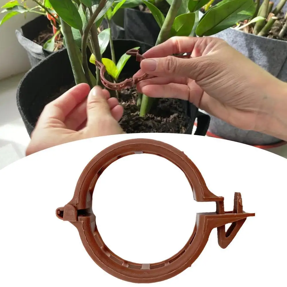 50/100Pcs Plastic Plant Clips Supports Connects Reusable Protection Garden Supplies Grafting Fixing Plant Vegetable Tomato Tools