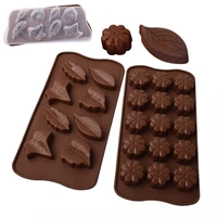 3d flower leaf silicone chocolate molds diy fondant jelly candy baking soap resin mold cake decorating tools kitchen accessories