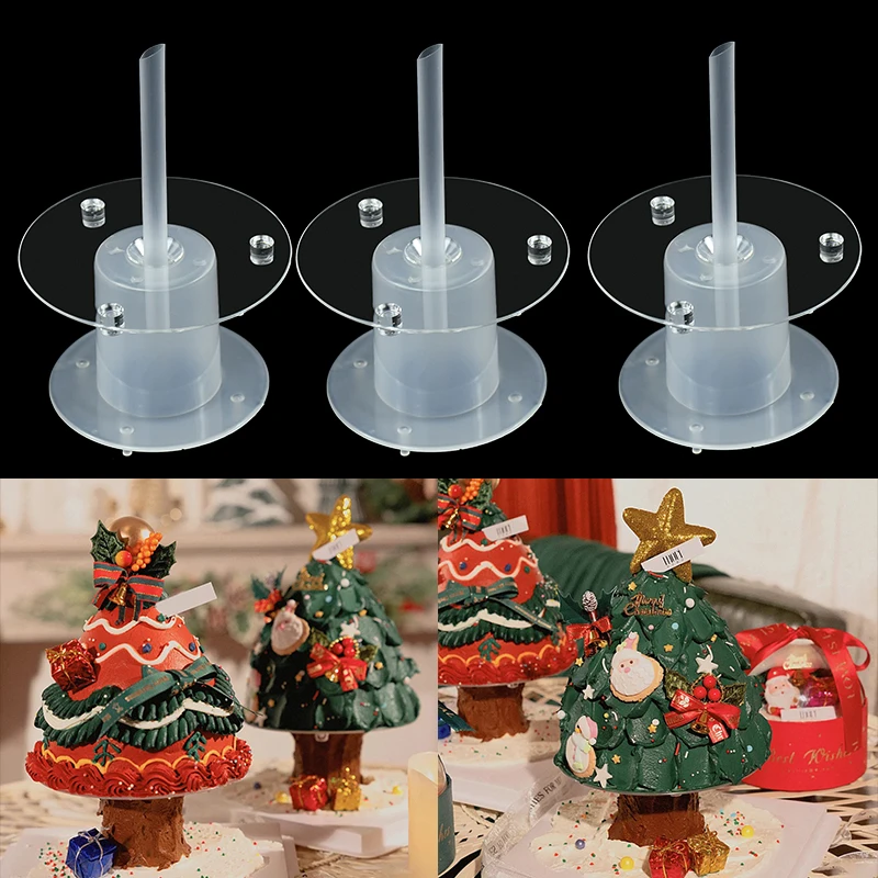 

Christmas Tree Cake Stand Holder Birthday Xmas Wishing Tree Cake Decoration Cake Piling For Christmas DIY Baking Tools New Year