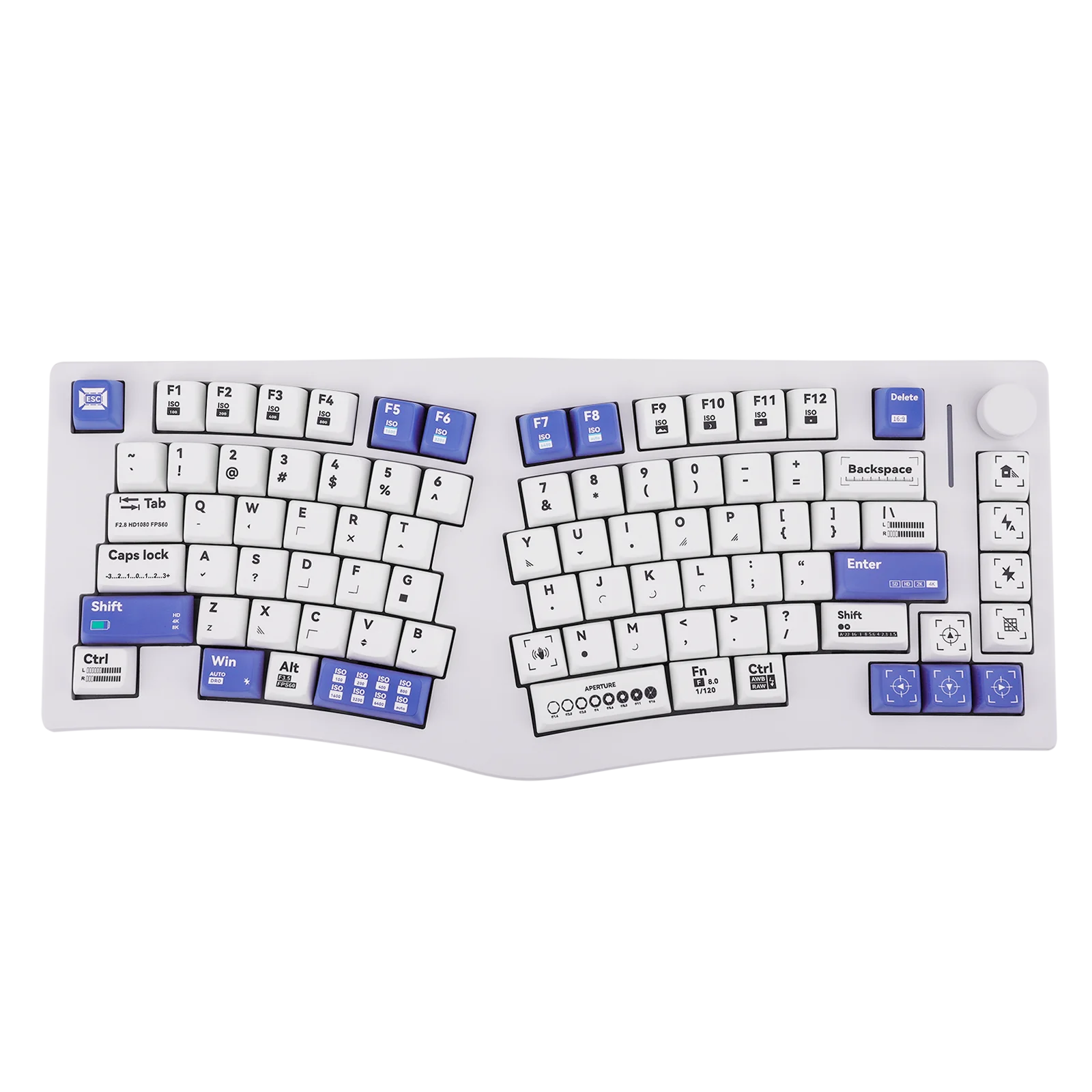 Фото Feker Alice75 QMK/VIA Alice Layout Алюминиевая прокладка с возможностью горячей замены Проводная/Bluetooth/2,4 ГГц Беспроводная механическая клавиатура для Win №1