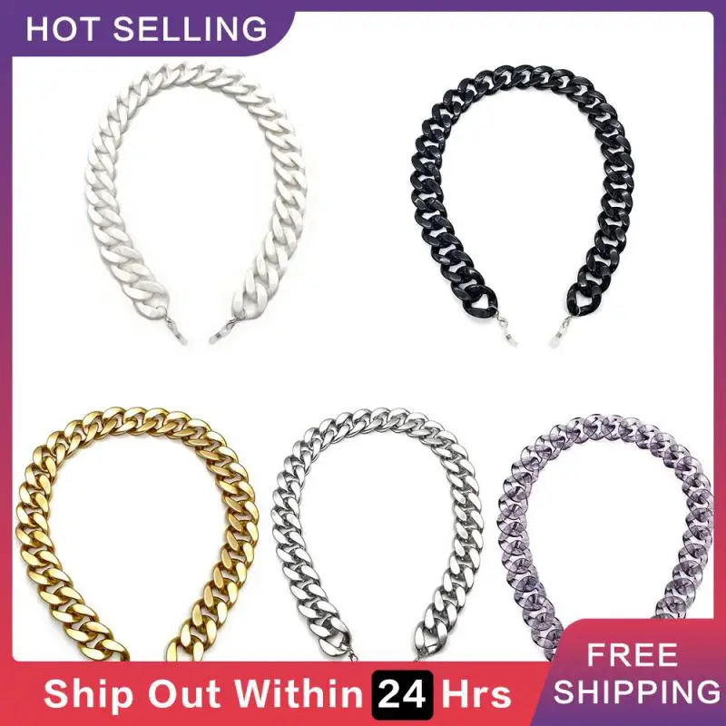 

Fashion Glasses Chains Mask Hanging Rope Necklace Mask Lanyard Mask Glasses Holder Traceless Ear Hanging Rope Two Hooks Street