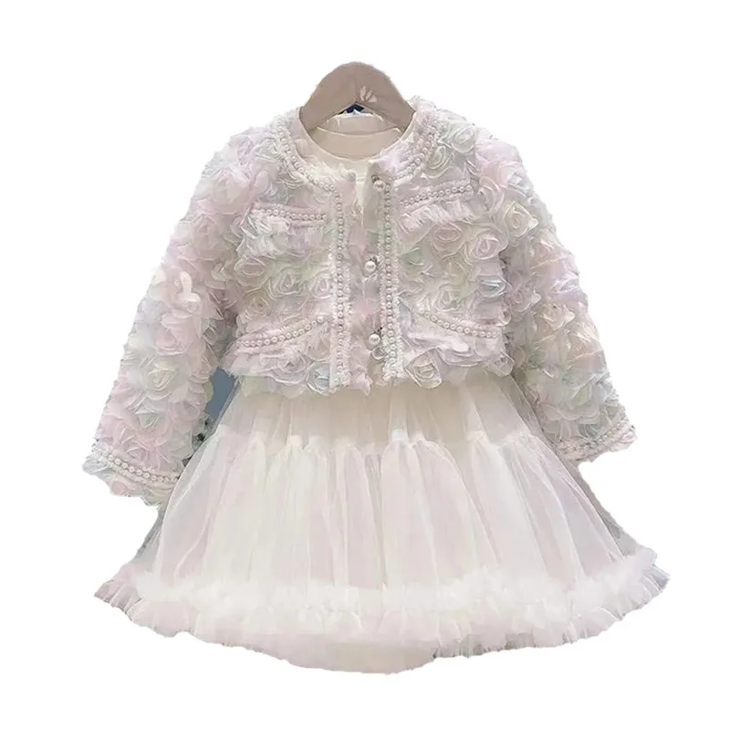 

Girl's fashion suit western spring princess style
