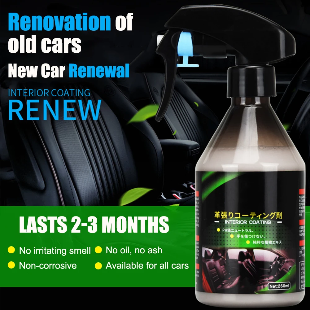 260 мл средство для очистки интерьера автомобиля семейный пластиковый Реноватор