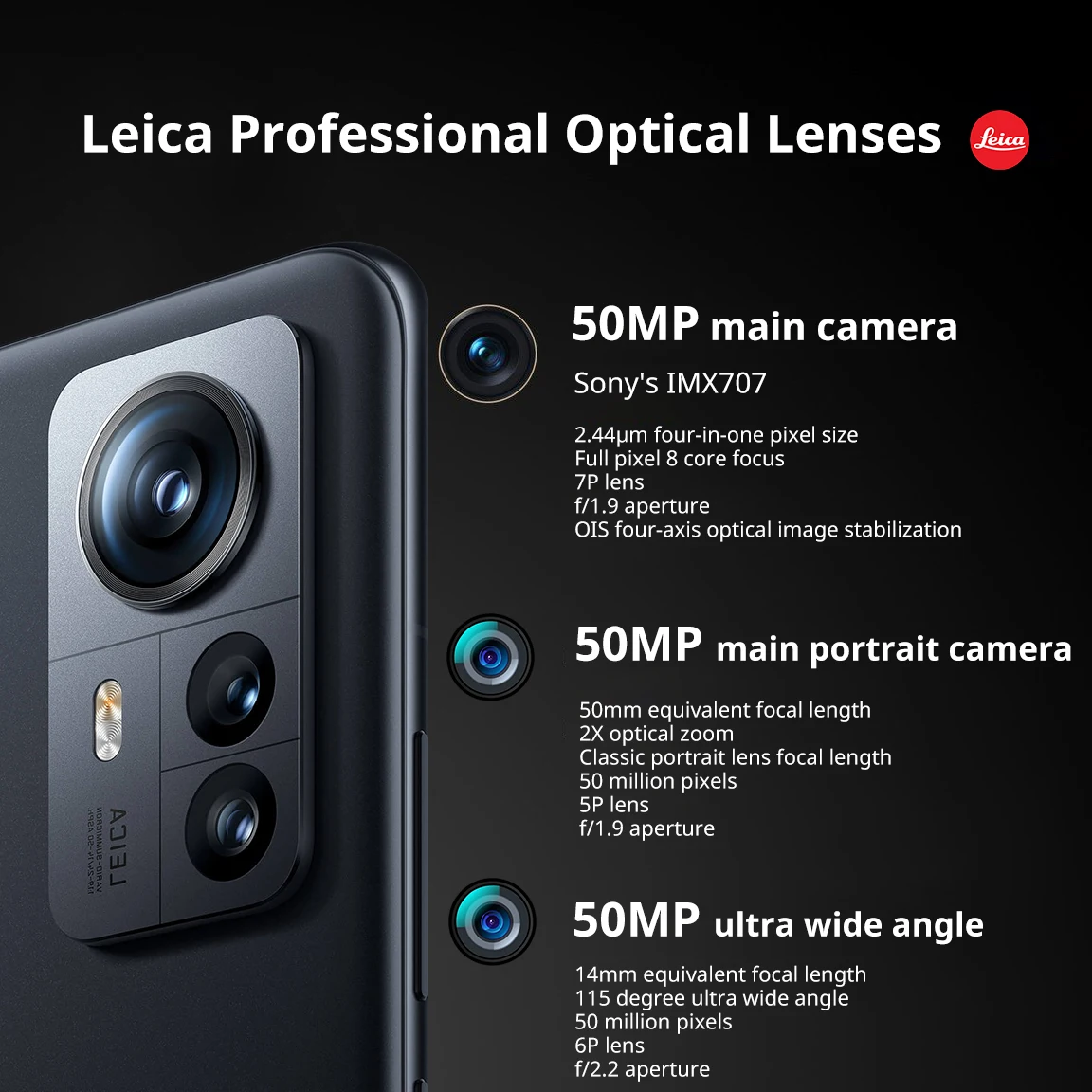 Global ROM Mi Xiaomi 12S Pro 5G Snapdragon 8+ Mobile Phone 50MP Leica Camera 120W Charge 4600mAh 6.73 2K 120Hz AMOLED Screen