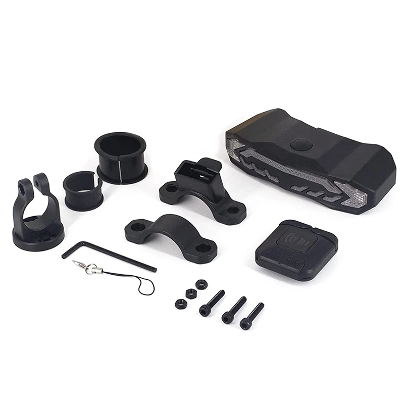 

Smart Bike Tail Light With Turn Signals,Anti-Theft Alarm, Bike Horn Alarm - Auto ON/Off Brake Light,IP54 Waterproof