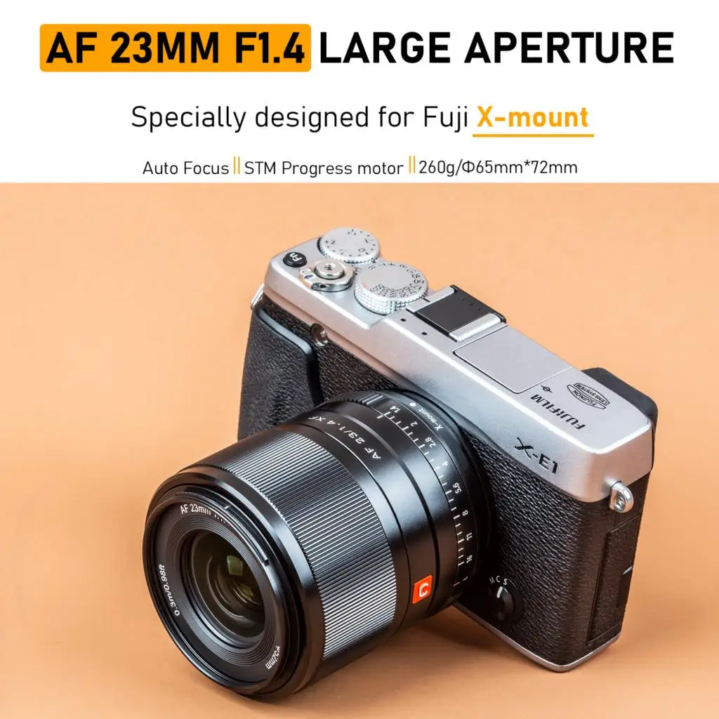 

Viltrox 23mm F1.4 AF Large Aperture Portrait Lens Wide Angle Lenses for Fujifilm Fuji X Mount Camera Lens Auto Focus