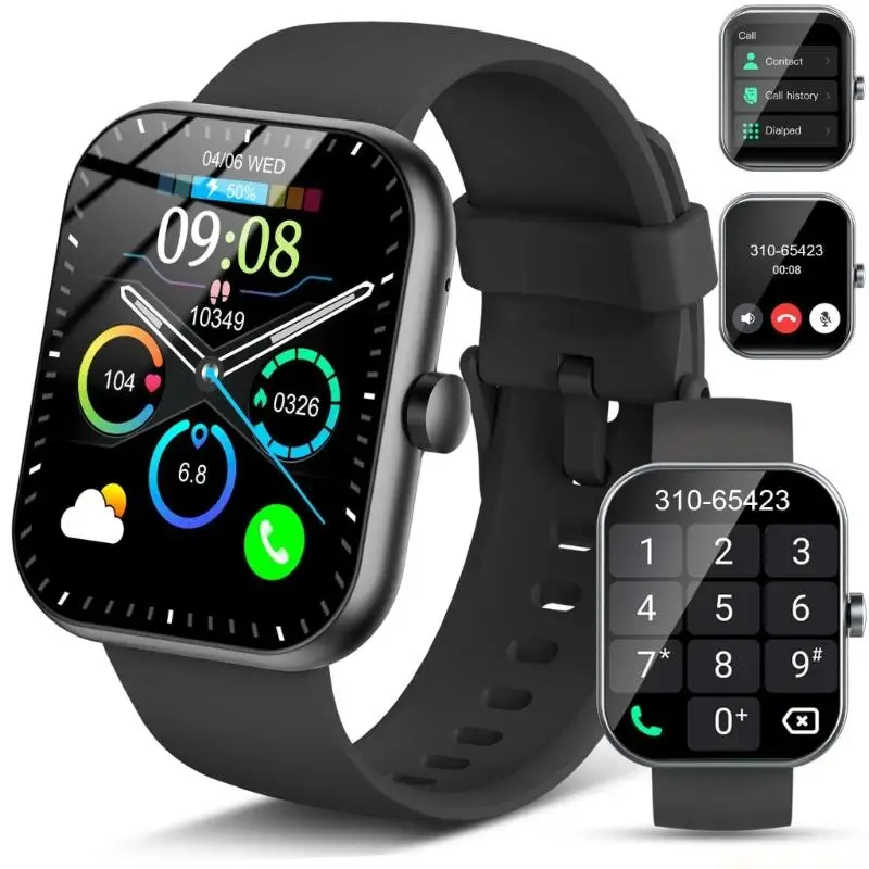 Фото M5TD Легкие 1,96-дюймовый цветной сенсорный экран Smartwatch Фитнес-часы Магнитный способ зарядки Зарядный кабель в комплекте №3