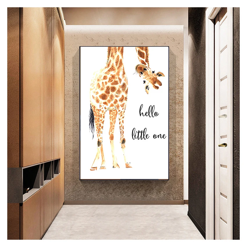 Настенная картина с животными минималистичные плакаты настенные картины для