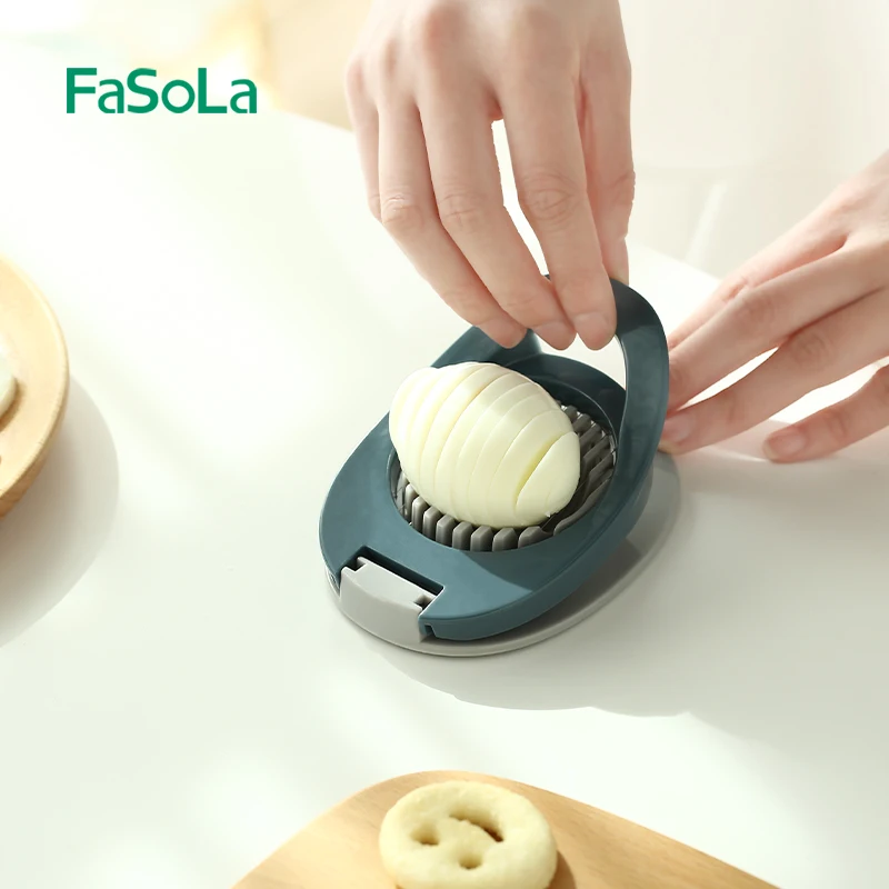 

FaSoLa Kitchen household multifunctional stainless steel egg cutter