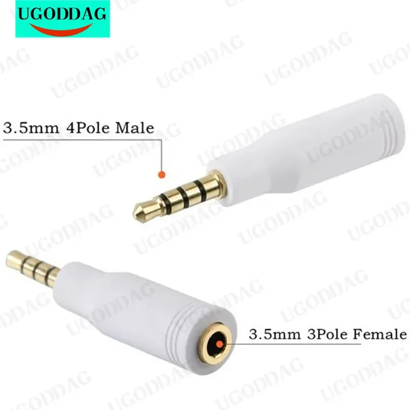 3 5 мм 4-полюсный штекер до 3-полюсный гнездовой стерео аудио адаптер M/F