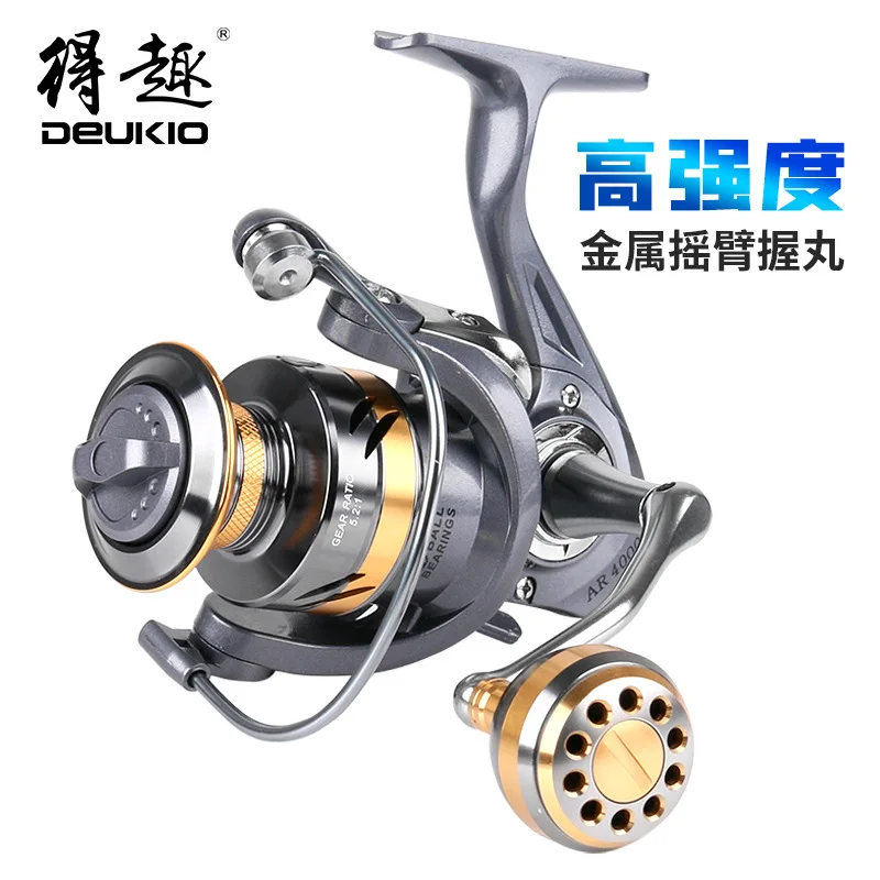 

Metal Structure Fishing Reel Lightweight Powerful Braking Force Reel for Freshwater Fishing Using