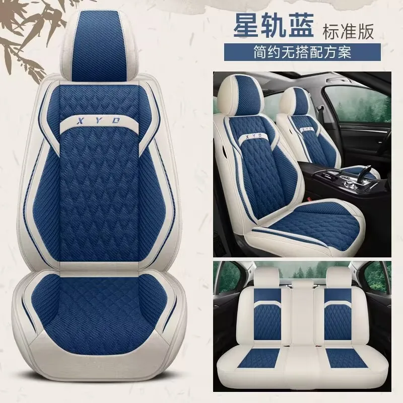 

Universal Car Seat Covers for 90% Sedan SUV Durable Flax Linen Adjustable Seat Cushion for Most Five Seats Cars