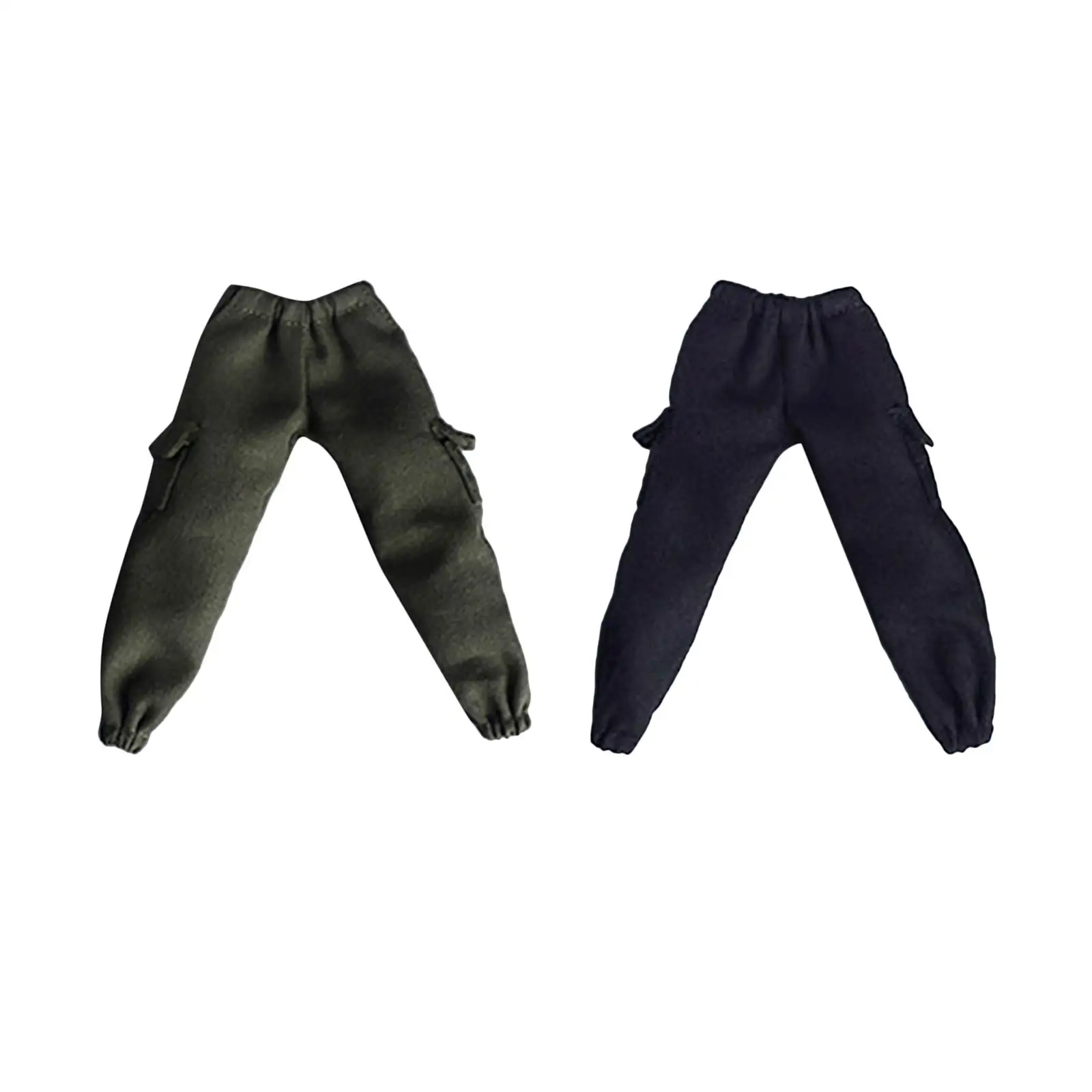 Hip Hop Men Streetwear Cargo Pants 1/12 Miniature Multiple Pockets Harem Pants for 6 inch Male Collectable Action Figure