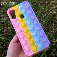 for samsung galaxy a11 case relieve stress push bubble back cover for samsung a11 m11 cute rainbow soft silicone phone case 6 4