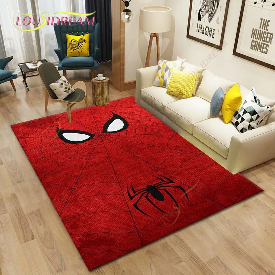 

Cartoon spider carpet children's play room play mat living room bedroom beautiful large carpet non-slip rug Home Decor