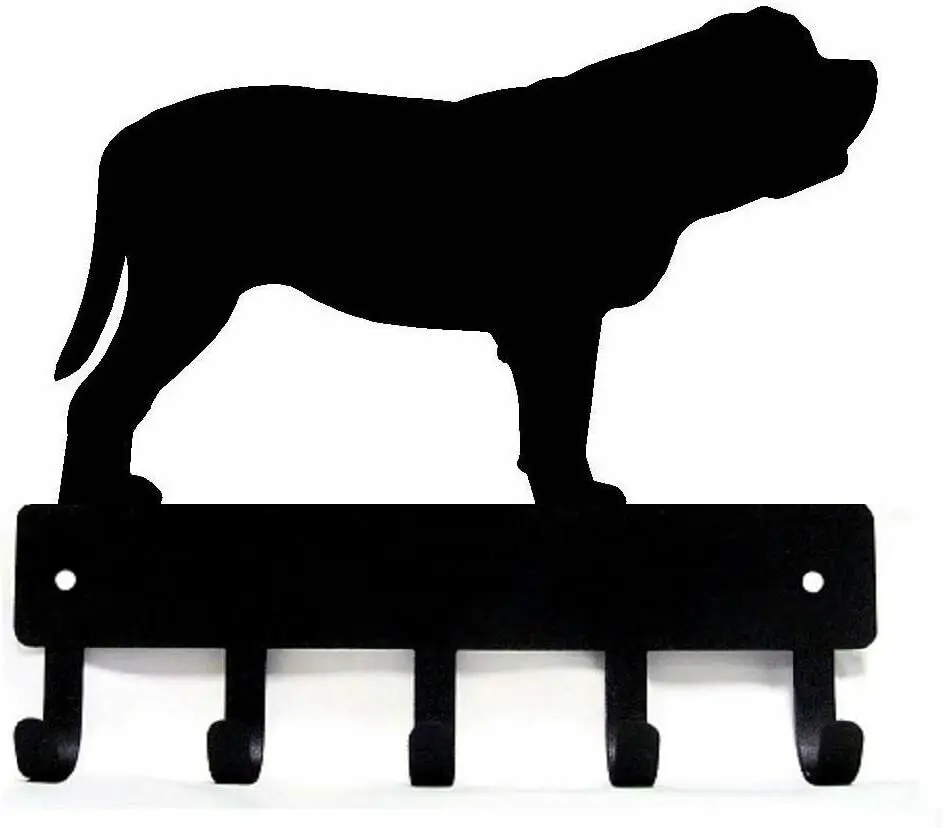 

Mastiff Dog Key Rack Hanger - Small 6 Inch Wide Keys Hanger Cute Room Decor Bathroom Accessories Decoration For Home