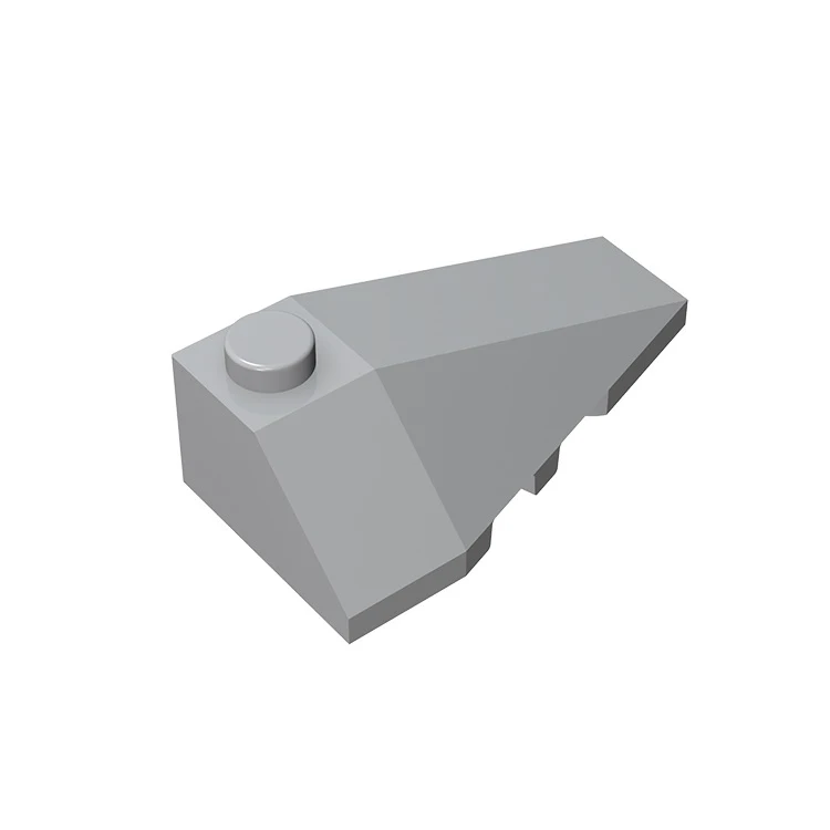 

10Pcs BZB MOC 43711 Wedge Sloped 4 x 2 Triple Right High-tech Assembly Building Blocks Parts Compatible Accessories Kids Toys