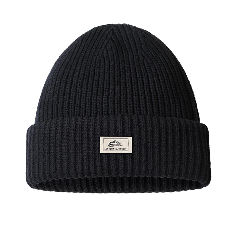 

Cap Knitted Hat 1pc Camping Hat Climbing Cold Cap Cotton Knitted Cap Riding For-mask Winter Sports High Quality