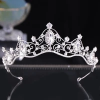 wholesale crystal bridal hair jewelry tiara and crown wedding hair accessories big top crystal fashion for women queen gold