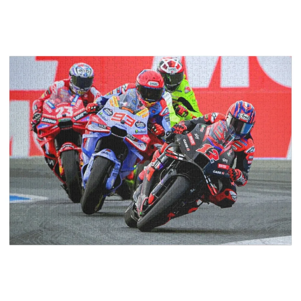 Maverick Vinales начавшие в Голландский TT Ассоне 2024 абстрактная головоломка деревянная