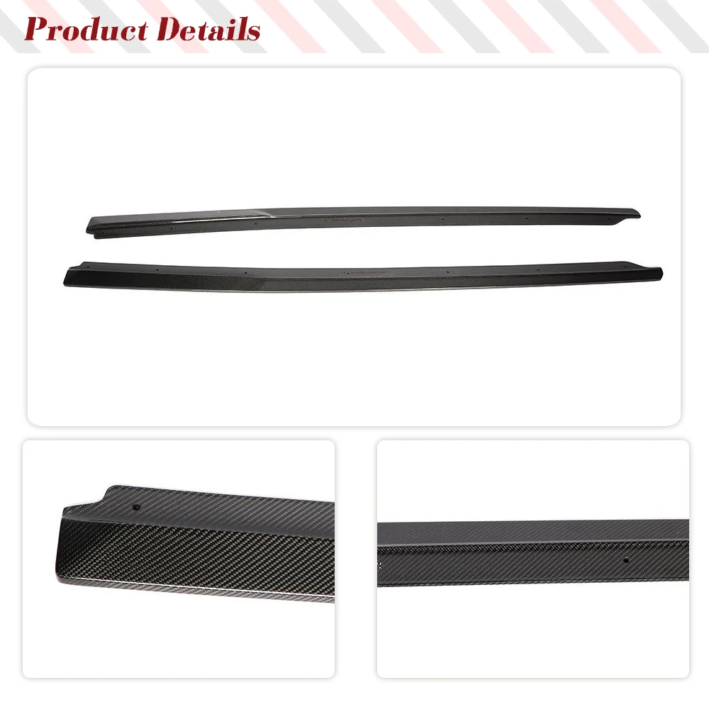 Боковой спойлер из настоящего углеродного волокна для Audi R8 V10 Coupe 2016-2018 комплекты