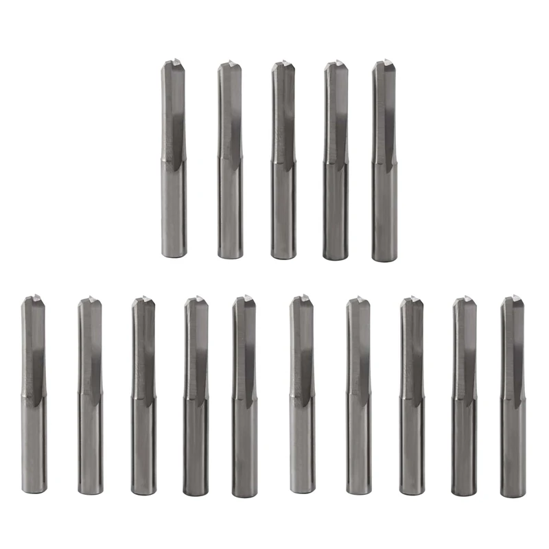 

15Pcs 6Mm 22Mm Double Edged Straight Router Bits Straight End Mill Milling Cutter 2 Flutes Cnc