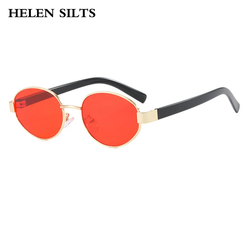 Модные овальные солнцезащитные очки UV400 с градиентными оттенками в