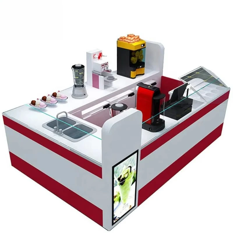 Индивидуальный дизайн киоска FL: витрина для торгового центра, прилавок для мороженого, бабл-чая, мини-бабл-чая, свежих соков, для розничных магазинов (art.: 3920db0cf755b) - 3920db0cf755b