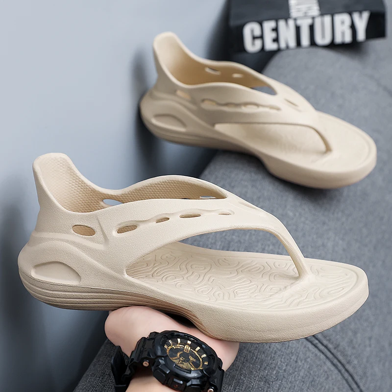 Шлепанцы мужские пляжные дизайнерские сандалии-слайды Эва роскошные летние