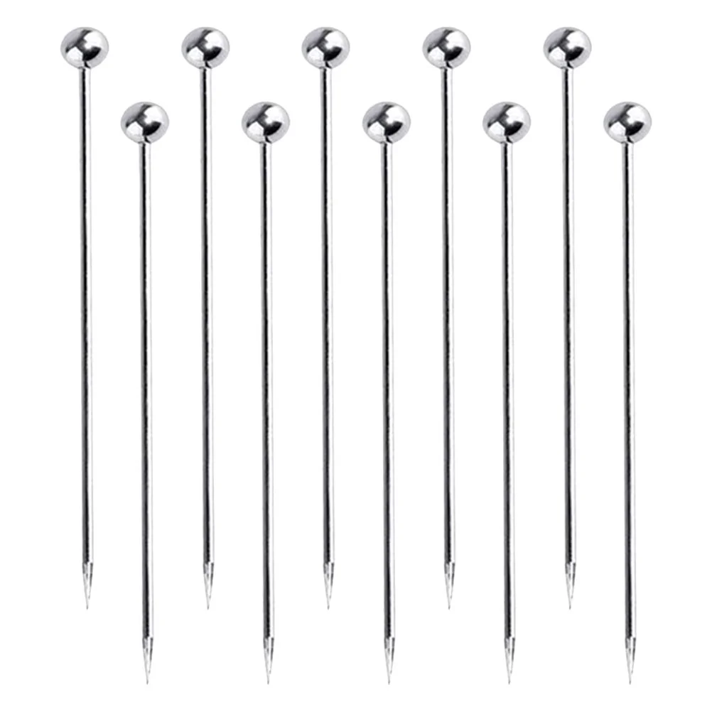 

Picks Cocktail Skewers Fruit Steel Sticksdrinks Stainless Stick Supplies Metal Snack Party Fork Tapas Spain Martini Bbq Sandwich