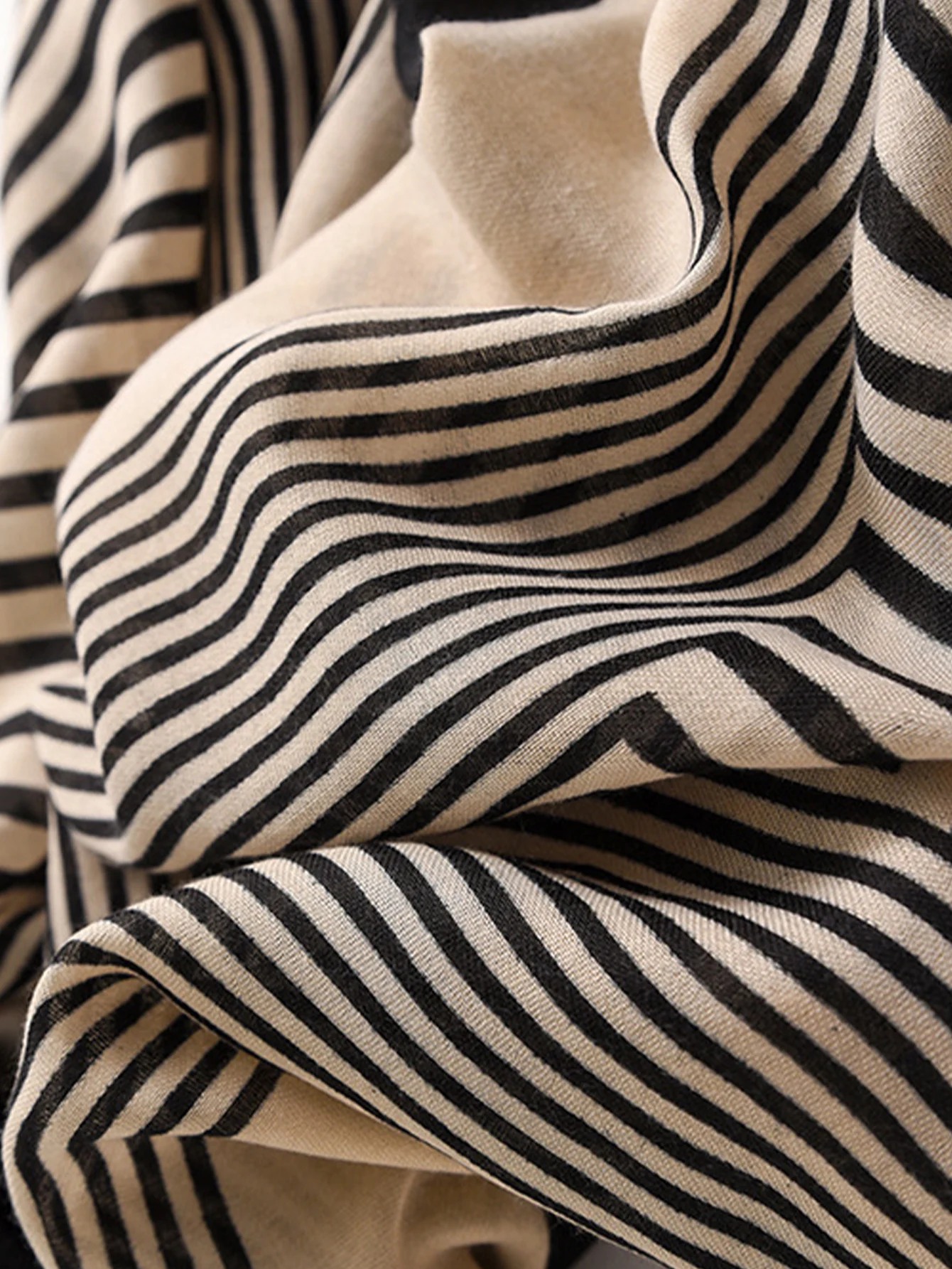 Женский хлопковый полосатый шарф пляжное полотенце с геометрическим принтом