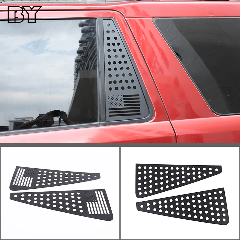 

Aluminum Alloy Car Rear Window Glass Honeycomb Guard Plate For Land Rover Freelander 2 2007-2015 Exterior Auto Accessory