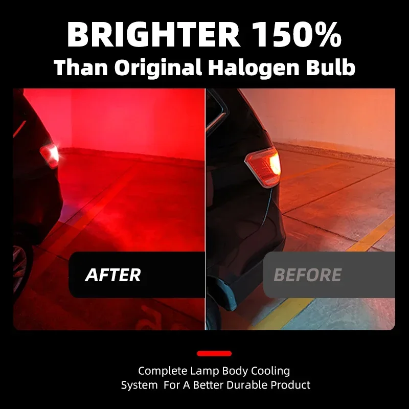 2 шт. автомобильные светодиодные стоп-сигналы красные лампы без ошибок для Hyundai