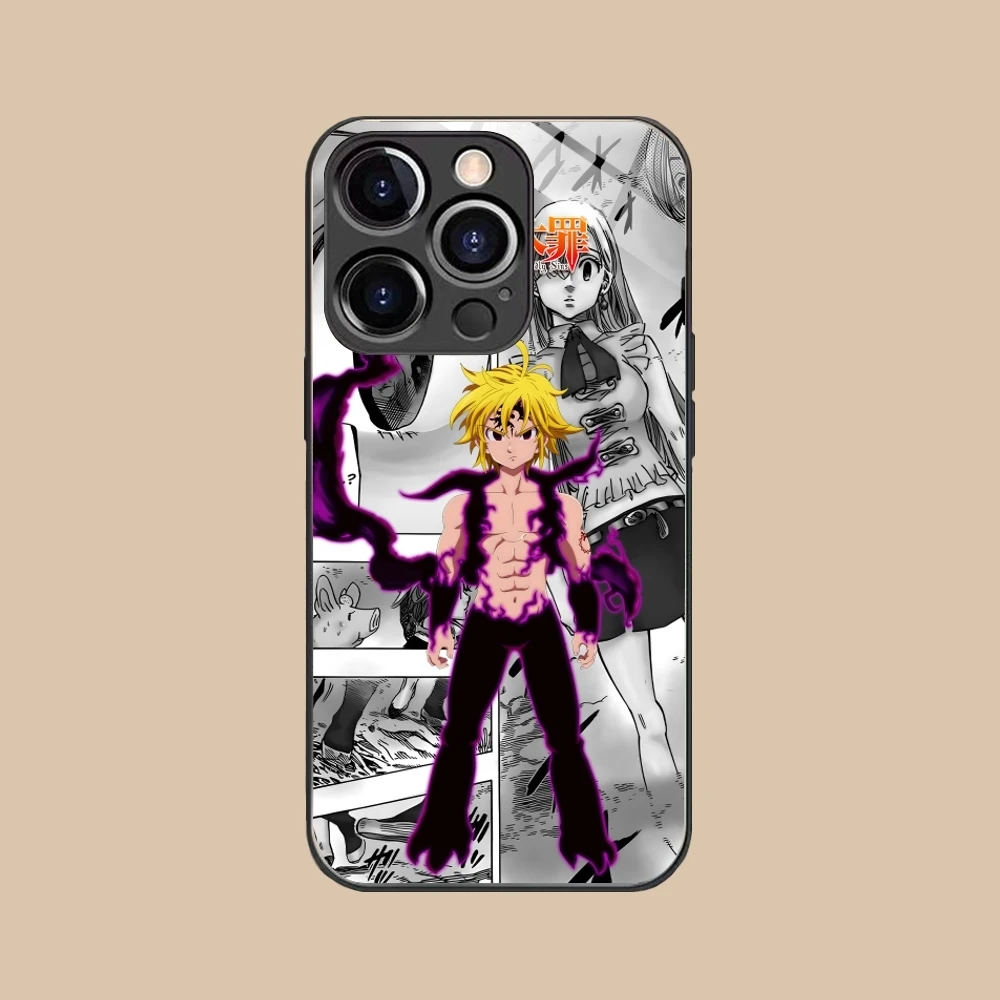 Чехол для сотового телефона мелиодас семь смертных грехов iPhone 16 15 14 13 12 11 X XR XS 8 Pro