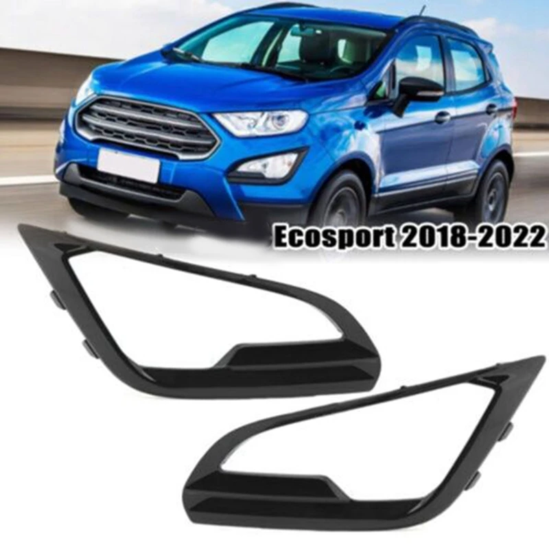 

Передний левый и правый бампер, противотуманная задняя крышка для Ford Ecosport 2018-2022, декоративная наклейка, отделка рамы фары