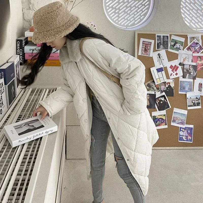 Женское пальто средней длины с хлопковой подкладкой Argyle модная студенческая