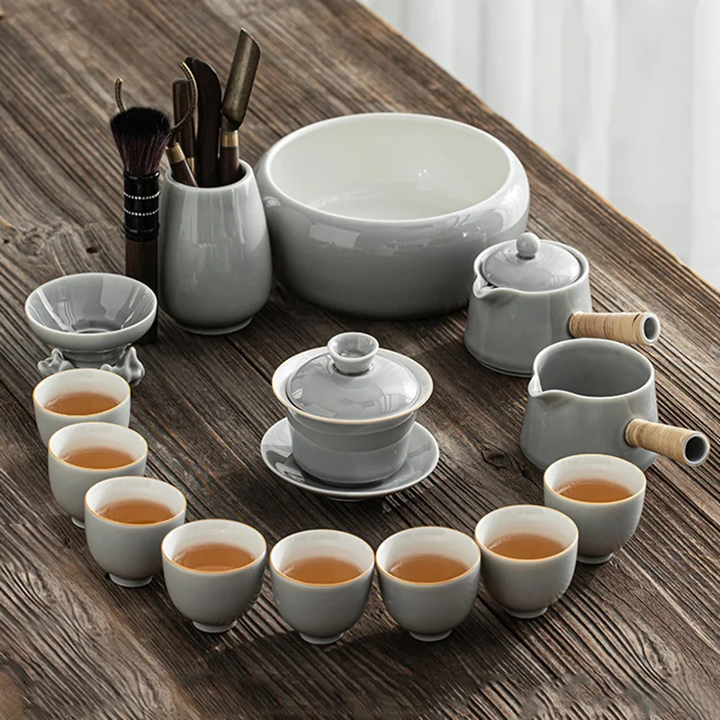 

Vintage Outdoor Tea Set Portable Traditional Kung Fu Kettl Ceremony Tea Set Chinese Mug Teapot Coffee Juego De Te Mug Teapot