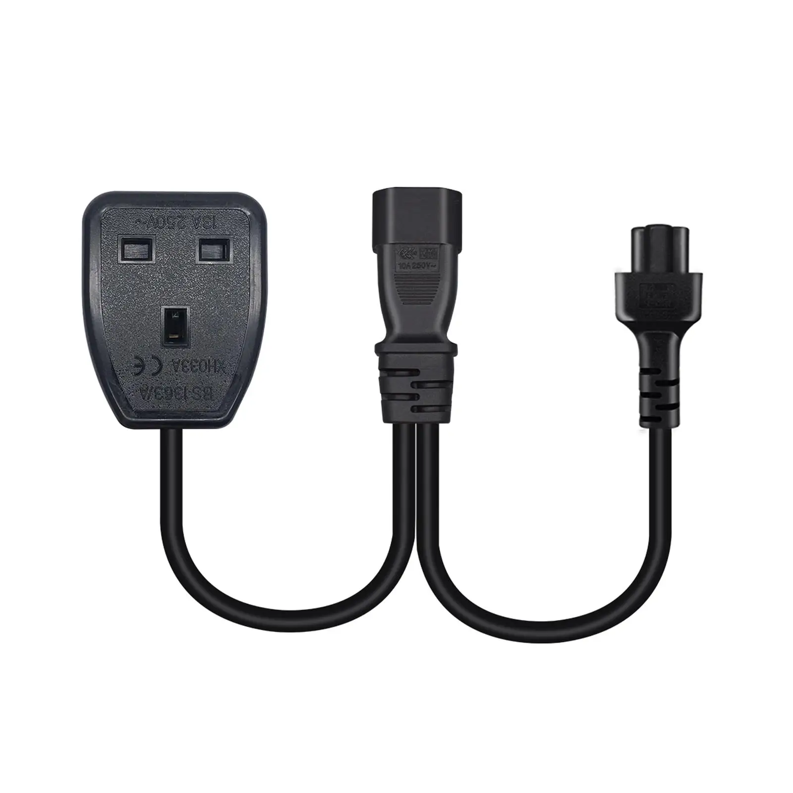 Y-образный разветвитель шнура питания C14-C5 + UK 13A 250V 2500W адаптер Кабельный разъем