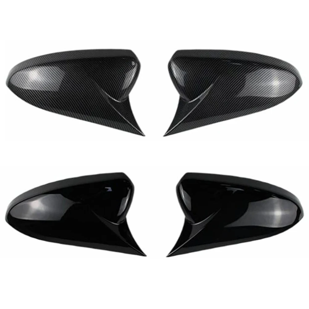

1Pair Carbon Fiber Black / Glossy Black Rearview Mirror Covers Fit for Chevrolet Cruze 2009 2010 2011 2012
