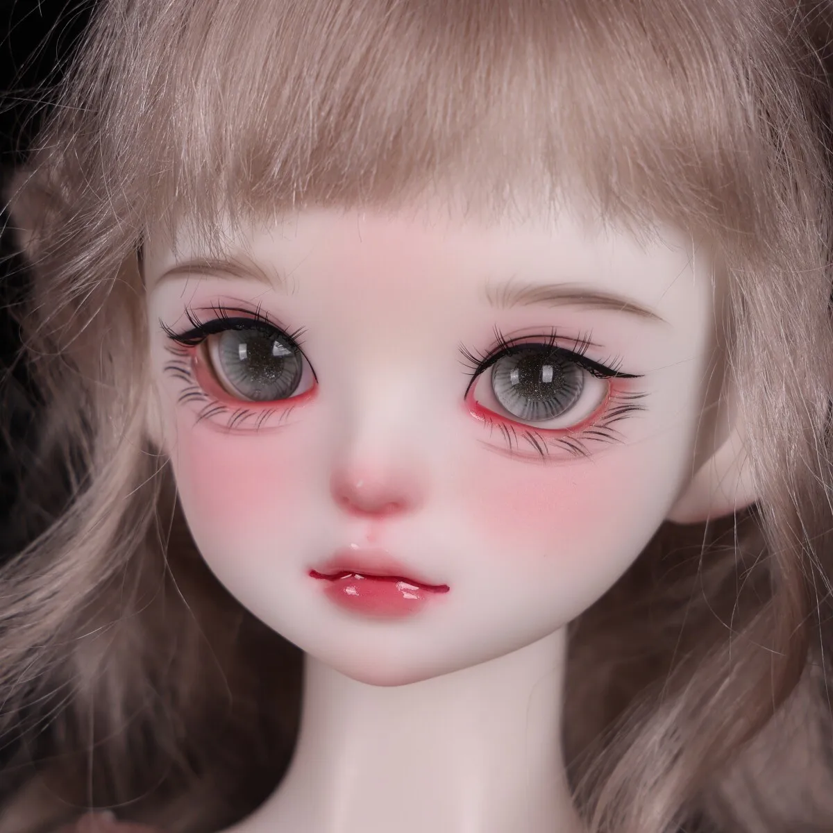 Фото Глаза для кукол BJD, серебристо-серые, с мерцающими зрачками, четырехсекционные, стеклянные, серые, 01 №3