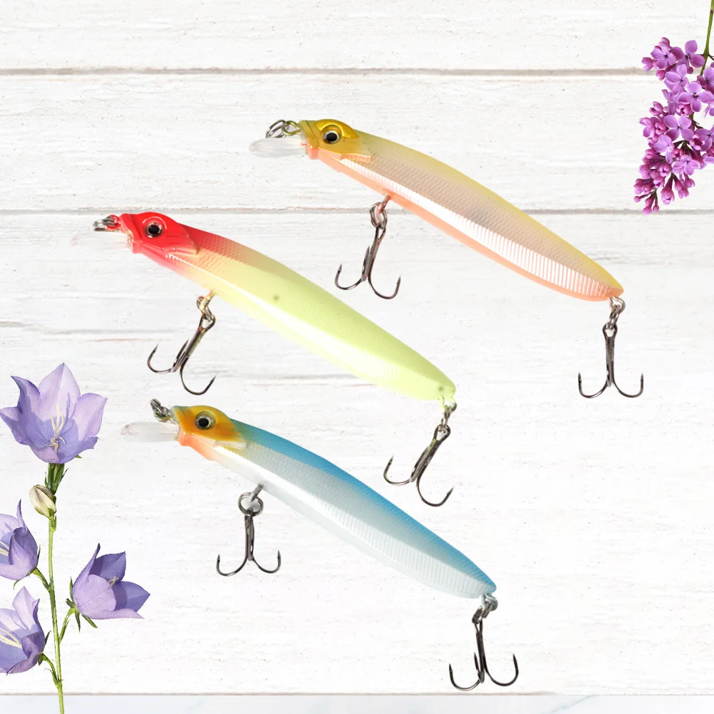

3Pcs Fishing Baits Fishing Accessories Baits Fish Lures Fish Shape Lures for Fishing Water
