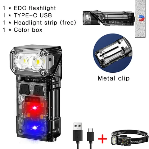 Светодиодный налобный мини-фонарь с зарядкой от USB