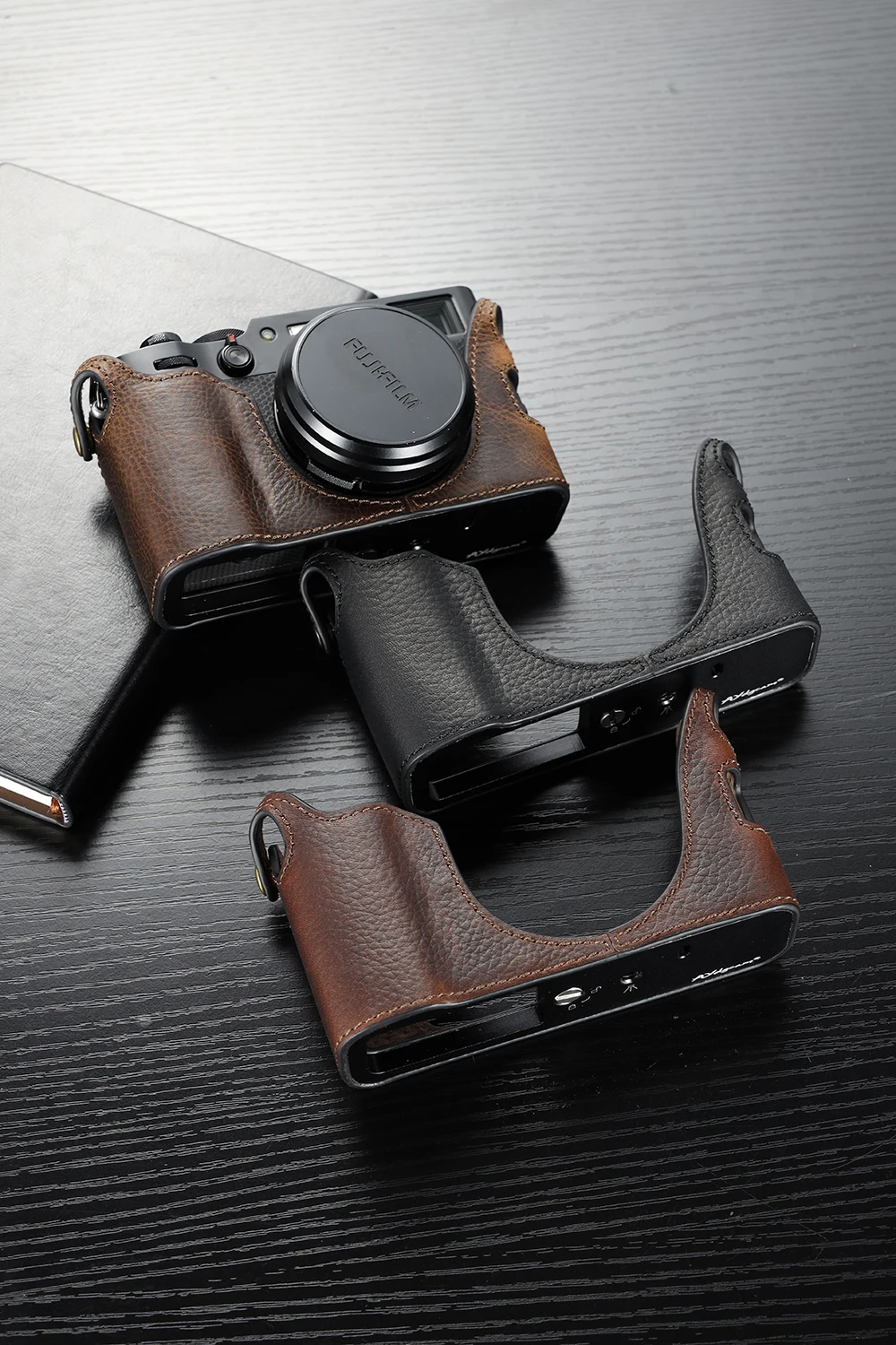Фото AYdgcam винтажный X100V Чехол ручной работы из натуральной кожи чехол для камеры Fujifilm |