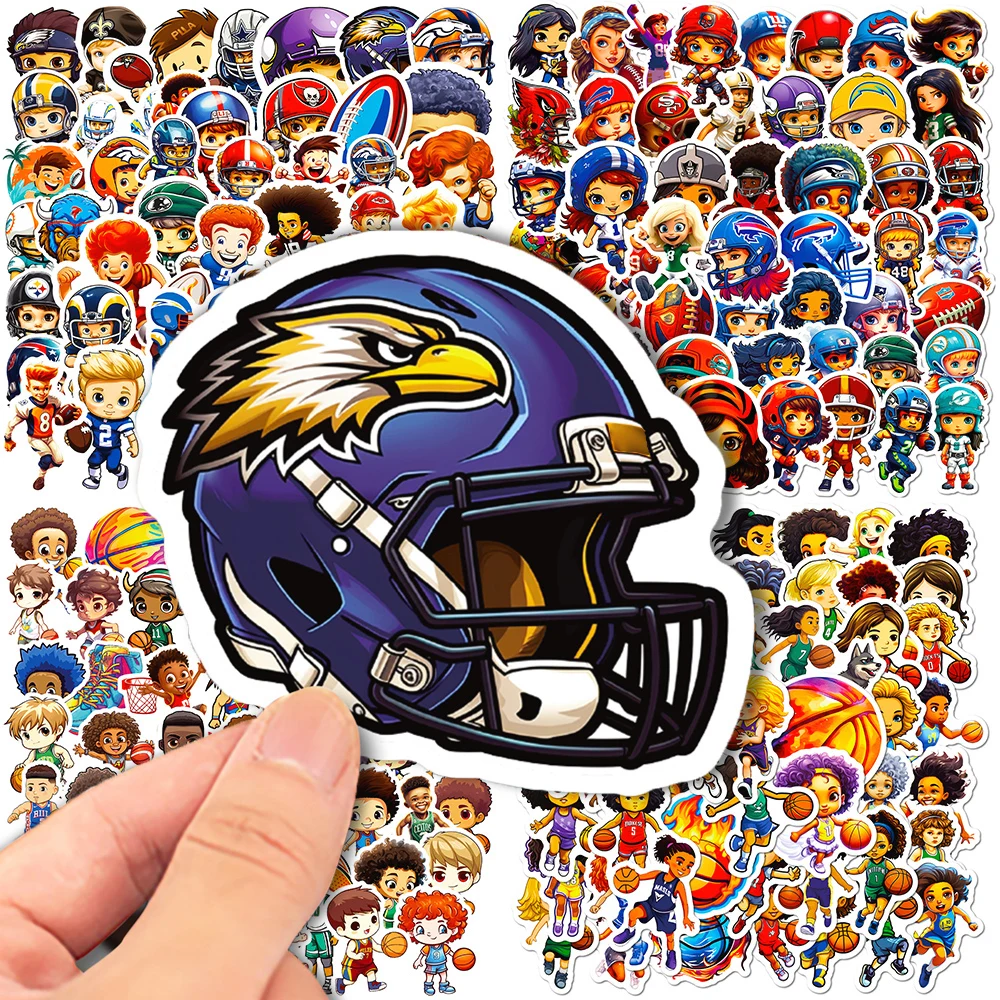 

50/200 Pcs Cartoon Cute Sports Boy Girl Graffiti Sticker Phone Laptop Scrapbooking Wall Car Guitar DIY Comics Sticker Party Gift